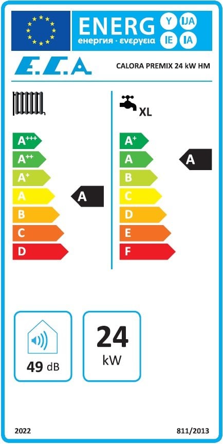 Eca Calora Premix 24 kW Enerji Etiketi