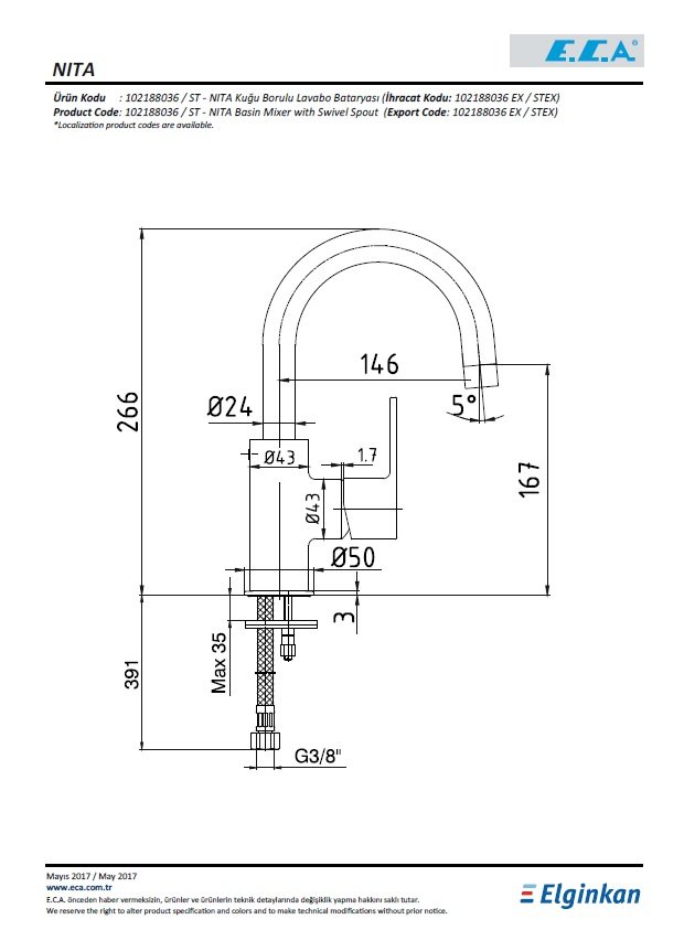 Eca Nita Kuğu Borulu Lavabo Bataryası 102188036 Teknik Resim.jpg