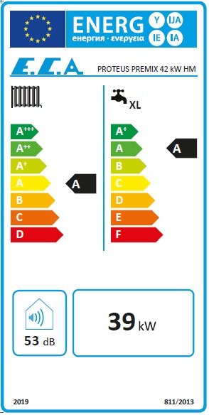 Eca Proteus Premix 42 kW Enerji Etiketi